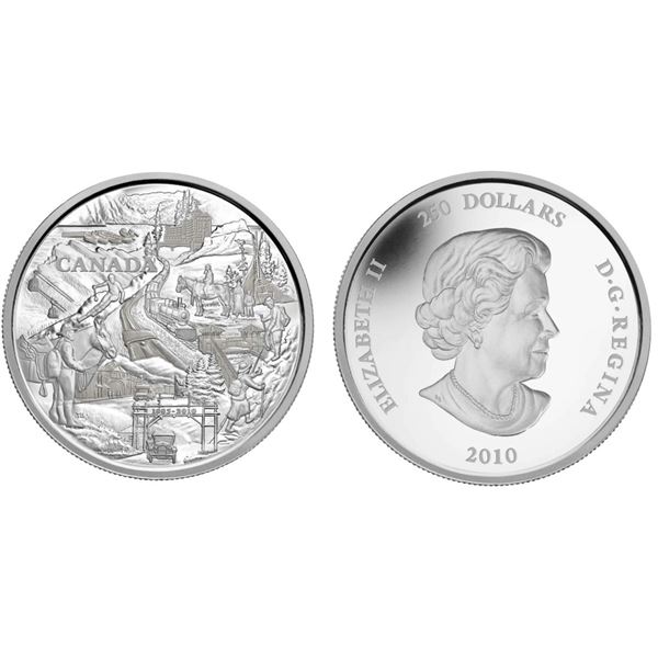2010 $250 Fine Silver Coin 125th Anniversary of Banff.