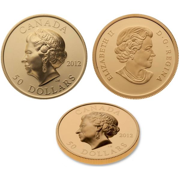 2012 $50 Pure Gold Coin The Queen`s Diamond Jubilee.