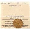 Image 2 : Nfld $2 Gold 1865 ICCS Choice Extra Fine-45