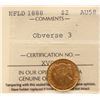 Image 2 : Nfld 1888 $2 Gold "Obv.3" ICCS Choice About Uncirculated-58 HIghly lustrous for grade.