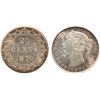 Image 1 : Nfld 1870 20¢ PCGS Choice Mint State-63  Fully brilliant and lustrous with just a hint of golden ton