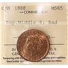 Image 2 : 1888 1¢ "Rep. Middle 8"  ICCS Gem Mint State-65.  90% red lustre.  A superb and appealing example.