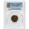 Image 2 : 1921 1¢ PCGS MS-64 BN. Lustrous with attractive toning.