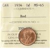 Image 2 : 1934 1¢ ICCS Gem Mint State-65 Red A superb example in top condition.