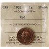 Image 2 : 1952 1¢ ICCS Choice SPECIMEN-64 Red