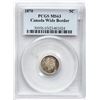 Image 2 : 1870 5¢ "Wide Border" PCGS Choice Mint State-64. Lightly toned..