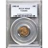 Image 2 : 1902H 10¢ PCGS Gem Mint State-65 Attractive olive, gold and russet tones over full underlying lustre