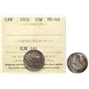 Image 1 : 1931 10¢ ICCS Choice Mint State-64