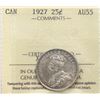 Image 2 : 1927 25¢ ICCS Choice About Uncirculated-55 A lustrous aexample with sharp details.