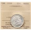 Image 2 : 1936 25¢  ICCS Choice Mint State-64 Blast white example.  Very flashy!