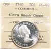 Image 2 : 1960 50¢ ICCS Superb Proof-Like-68 Ultra Heavy Cameo.  The finest example seen and handled by TCNC.