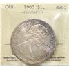 Image 2 : 1965 $1 "SB P5" ICCS Gem Mint State-65 Delicate toning over full underlying lustre.  A superior exam