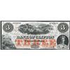 Image 1 : The Bank of Clifton 1859 $3 #8267 CH-125-10-04-04 PMG Choice Uncirculated-63.