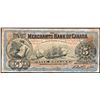 Image 1 : The Merchants Bank of Canada;  1900 $5 #897101 CH-460-14-04, PMG Choice Fine-15.
