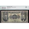 Image 3 : The Molsons Bank 1908 $5 #010267 CH-490-30-02 Legacy Currency Grading Choice Fine-15 minor tear