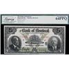 Image 2 : The Bank of Montreal 1923 $5 1712903 CH-505-56-02 Legacy Currency Grading Choice Uncirculated-64PPQ
