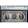 Image 2 : The Bank of Nova Scotia 1918 $5 CH-550-30-02 314168 Legacy Currency Grading Choice Very Fine-25.  Sc