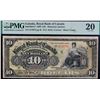 Image 1 : The Royal Bank of Canada 1909 $10 #313076 CH-630-10-04-14 "Black frame ' PMG Very Fine-20
