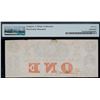 Image 3 : The Bank of Western Canada;  1859 $1 #75 CH-795-10-04. PMG Choice About Uncirculated-55.  Low Serial