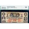 The Bank of Western Canada;  1859 $1 #739 CH-795-10-04, Legacy Currency Grading Choice Very Fine-30 
