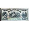 1902 $4 DC-17b #324090 BCS Choice Very Fine-25 A bright and clean example.  Very nice and desirable 