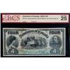 Image 2 : 1902 $4 DC-17b #324090 BCS Choice Very Fine-25 A bright and clean example.  Very nice and desirable 