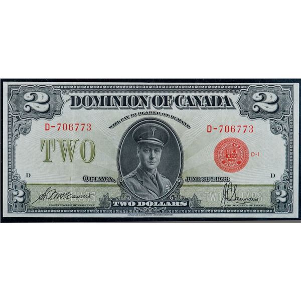 1923 $2 DC-26b #D-706773 BCS Choice Very Fine-30.