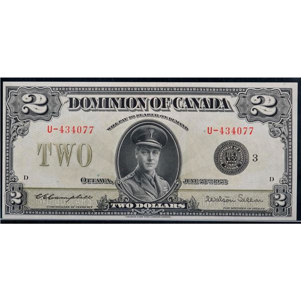 1923 $2 DC-26j U-434077 Legacy Currency Grading Choice Uncirculated-64PPQ
