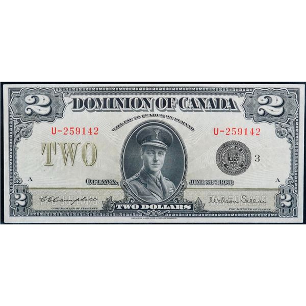 1923 $2 DC-26j #U-259142 Unigrade Choice Very Fine-35.