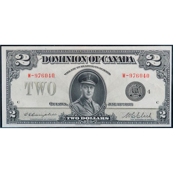 1923 $2 DC-26l #W-976040 Unigrade Choice About Uncirculated-55.