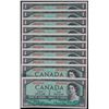 1954 $1 BC-37b-i #H/M9262871-2880 All Uncirculated or better.  Lot of 10 notes.