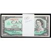 Image 1 : 1967 $1 "Bundle of 50 notes" BC-45b L/O9925751-9925800, all notes Unc or better.