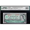 Low Numbers; 1967 $1 BC-45b-i H/P0000366-367-368, all 3 notes PMG Choice Uncirculated-63PPQ & Choice