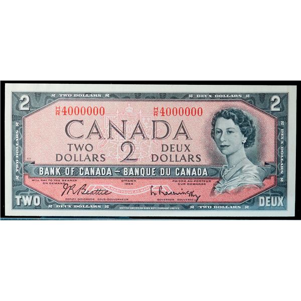 Million; 1954 $2 BC-38b #H/R4000000 Legacy Currency Grading Superb Gem Uncirculated-67PPQ