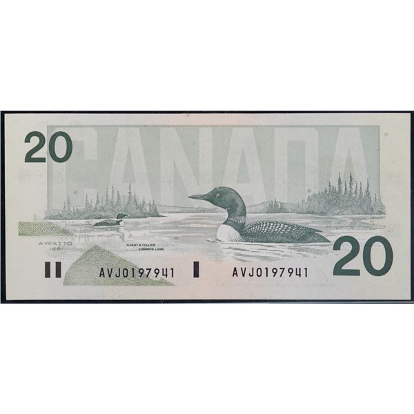 Error; 1991 $20 BC-58b-i AVJ0197941 Legacy Currency Grading Choice About Uncirculated-58EPQ "Partial