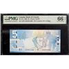 Image 2 : Error Note; 2006 $5 BC-67a #APF/APE0514306, PMG Superb Gem Uncirculated-66EPQ. Mismatched Serial Num