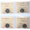 Image 1 : USA; 1868 3¢, 1869, 1873, 1881 ICCS F12 to VF20.  Lot of 4 ICCS coins.