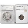 Image 1 : USA:  1854 10¢ G6, 1947S 10¢ MS65FT & 1964 50¢ MS65.  Lot of 3 NGC graded coins along with 1885-O $1