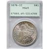 Image 2 : USA; 1878-CC $1 PCGS MS65 Brilliant and lustrous example