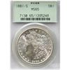 Image 2 : USA; 1881-S $1 PCGS MS65 Fully brilliant
