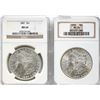 USA; 1887 $1, 1889, 1902-O, and 1923, All NGC MS64.