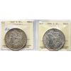 Image 2 : USA; 1891-S $1, 1884, both ICCS MS63.