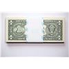 Image 2 : USA; Original Bundle of 100 "Replacement" notes with bank wrap 2003 $1/Green seal  All Unc or better