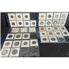 Image 1 : World Coin Lot; includes 38 coins from various countries.  Grades vary.  A nice lot.