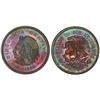 Image 1 : Mexico;  1956-Mo 50¢ PCGS MS63BN.    Fully lustrous brown issue.