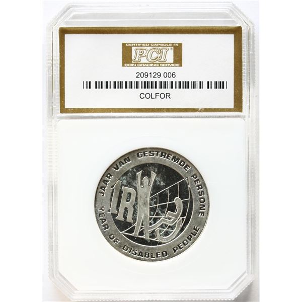 South Africa; 1986 1 Rand KM#120, Mintage 1005, PCI MS68