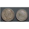 Image 1 : Straits Settlement 1907 $1 & Netherlands 1848 2 1/2 Gulden.  Lot if 2 nice issues VF and better.