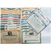 Image 2 : Stocks & Bonds;  Lot of 50 various North American issues.