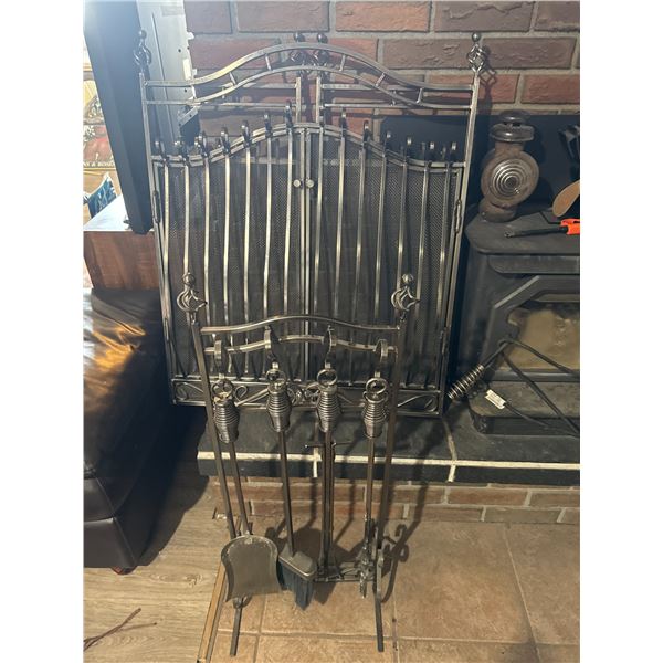 Companion set and Fireplace screen