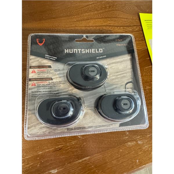 Hunt shield trigger locks three pack new